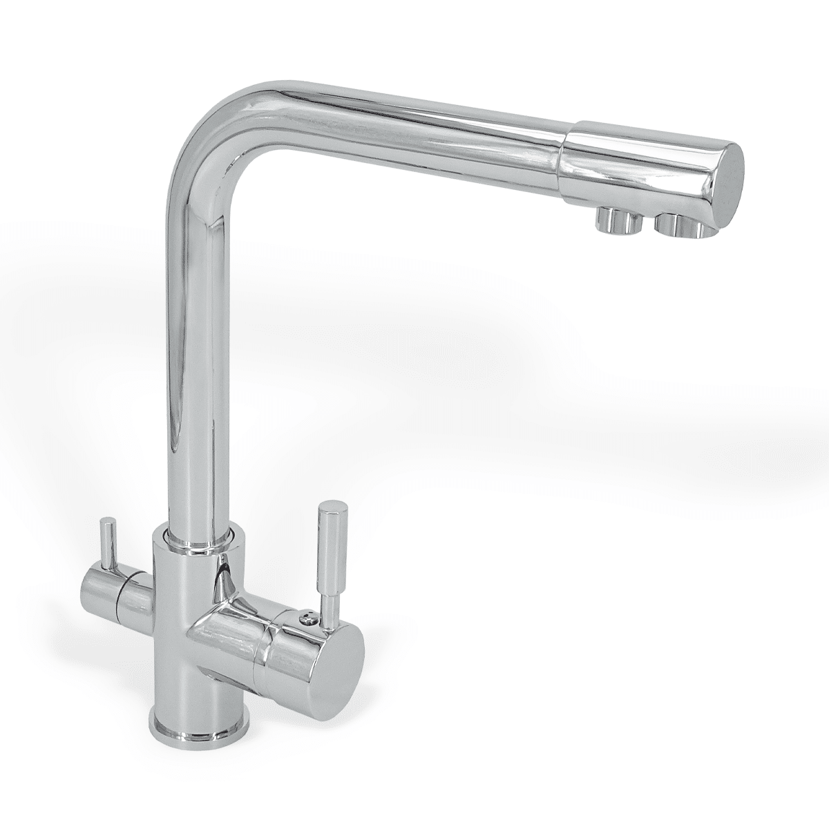 Grifo de 3 vías con salida para purificador Marca LVIC Mod. LVB3672X