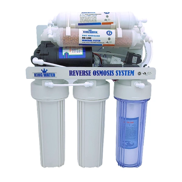 Filtro Purificador de Agua por Ósmosis Inversa con Bomba para Residencias Modelo King Water